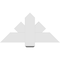 Ekena Millwork Kennewick Architectural Grade PVC Gable Bracket, 36"W x 18"H x 2"D x 6"F, 12/12 Pitch GBP036X18X0206KEN00 - alternate 5